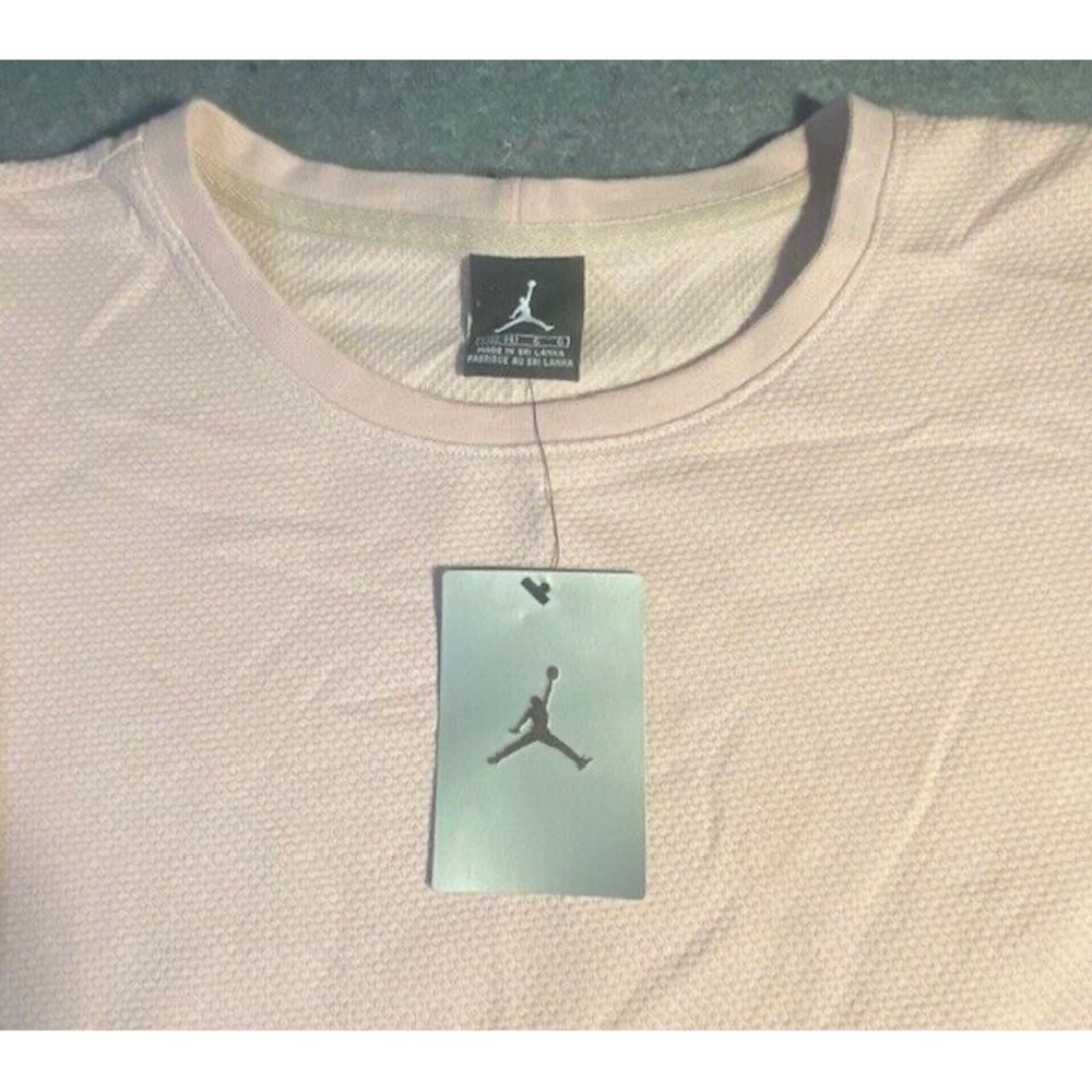 MICHAEL JORDAN jump man WOMEN L (12-14) LONG SLEEVE PINK pullover - Picture 4 of 10